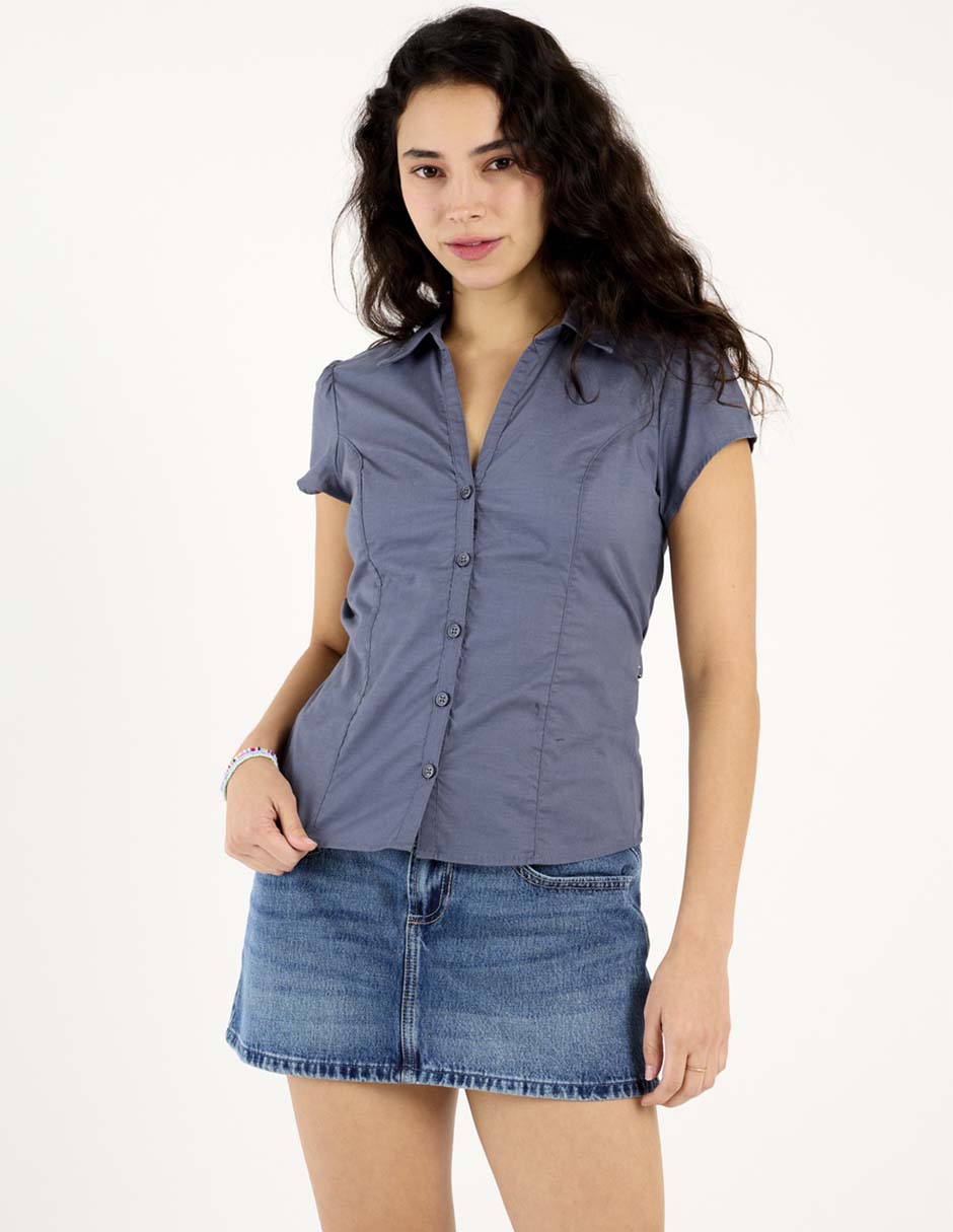 Blusa manga corta para mujer 7