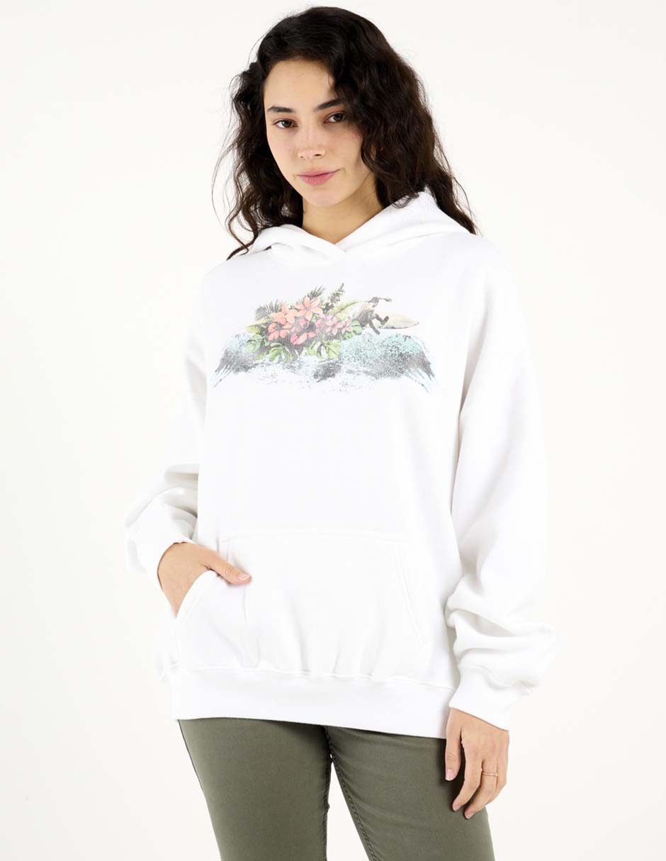 Sudadera con capucha y bolsa para mujer 5