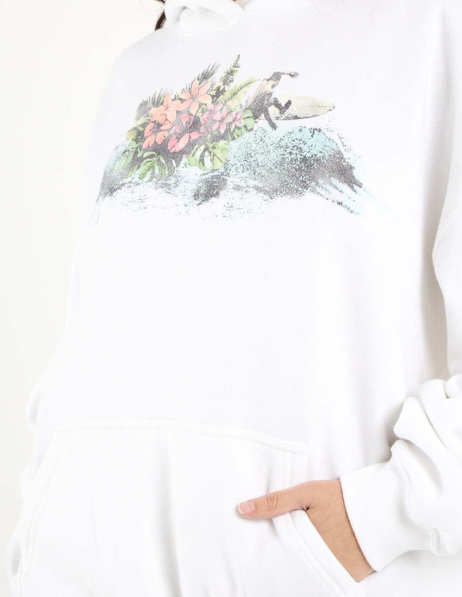 Sudadera con capucha y bolsa para mujer 2