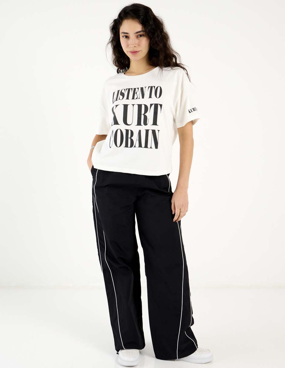 Playera manga corta cuello redondo para mujer 3