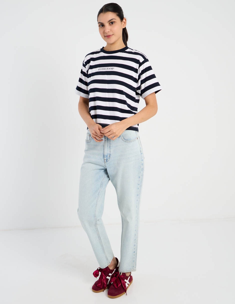 Playera manga corta cuello redondo para mujer 3