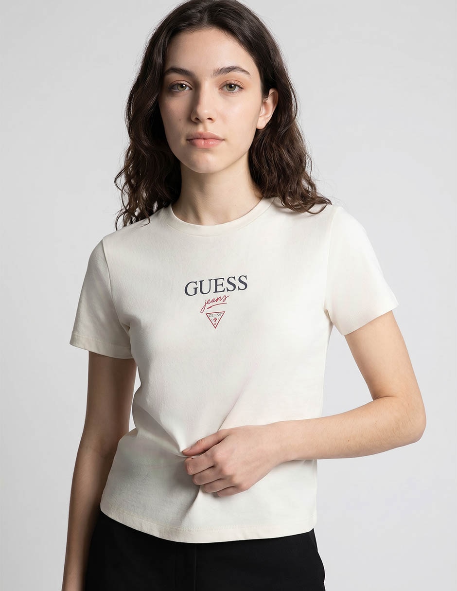 Playera Manga Corta Ho2025 Cuello Redondo Para Mujer