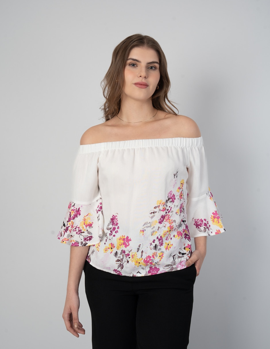Blusa manga al codo para mujer 1