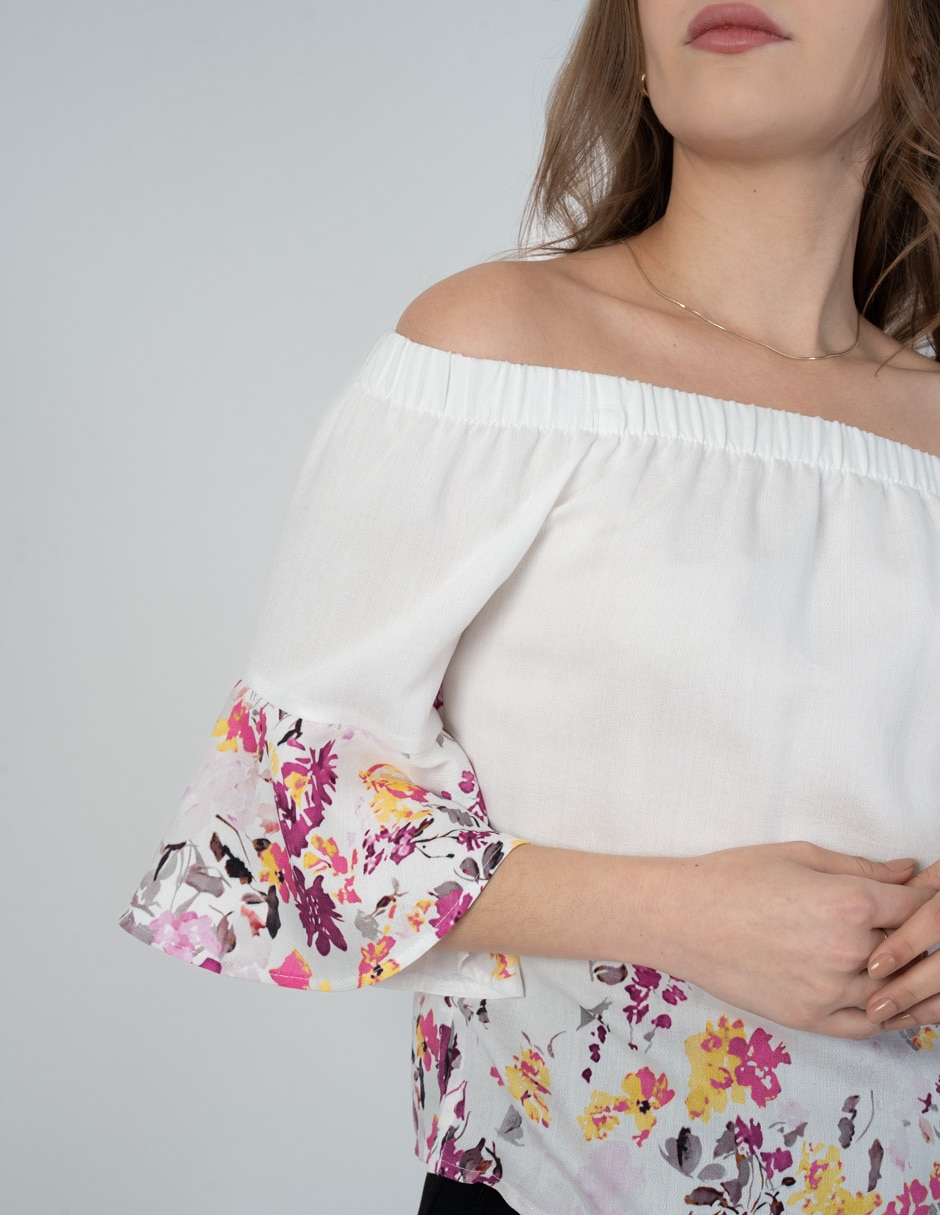 Blusa manga al codo para mujer 6
