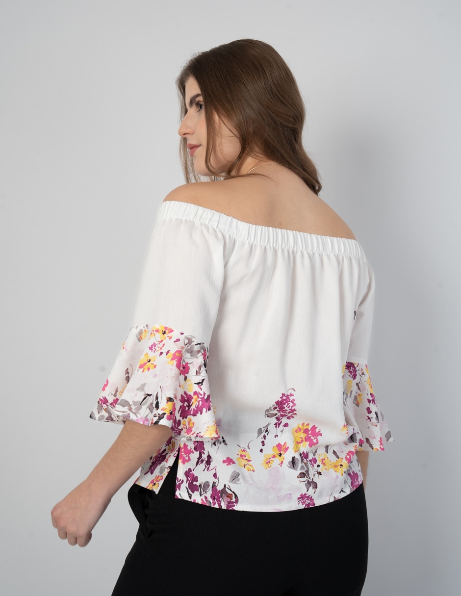 Blusa manga al codo para mujer 7