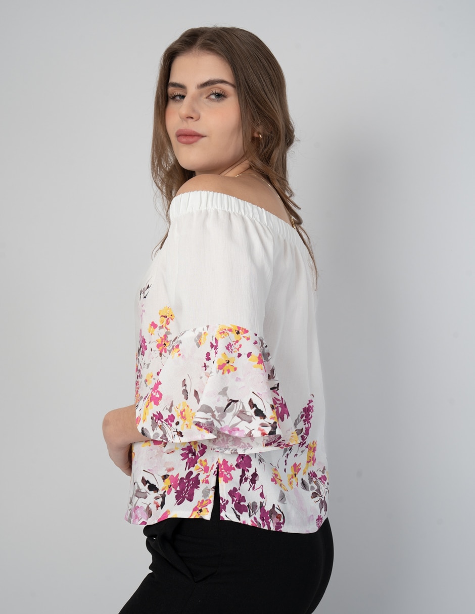 Blusa manga al codo para mujer 8