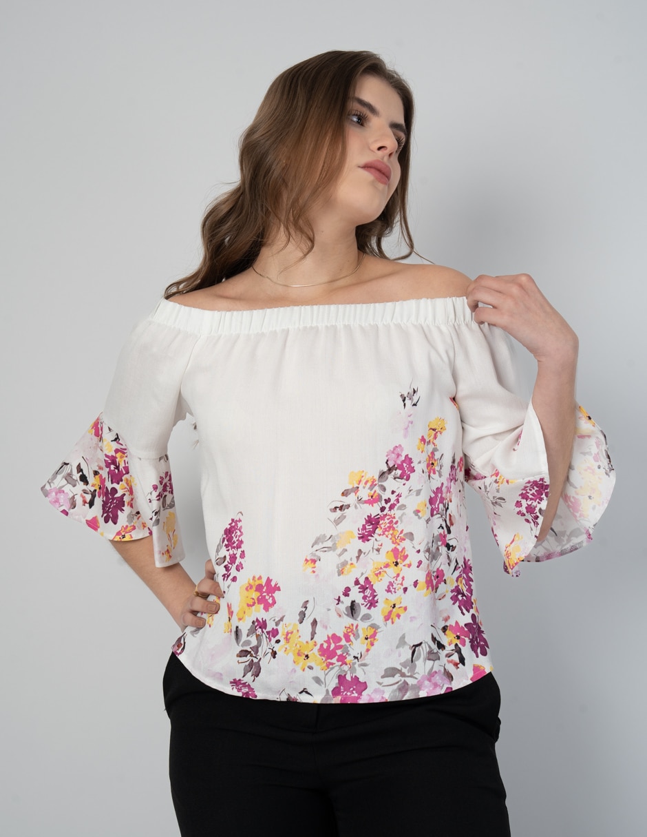 Blusa manga al codo para mujer 9