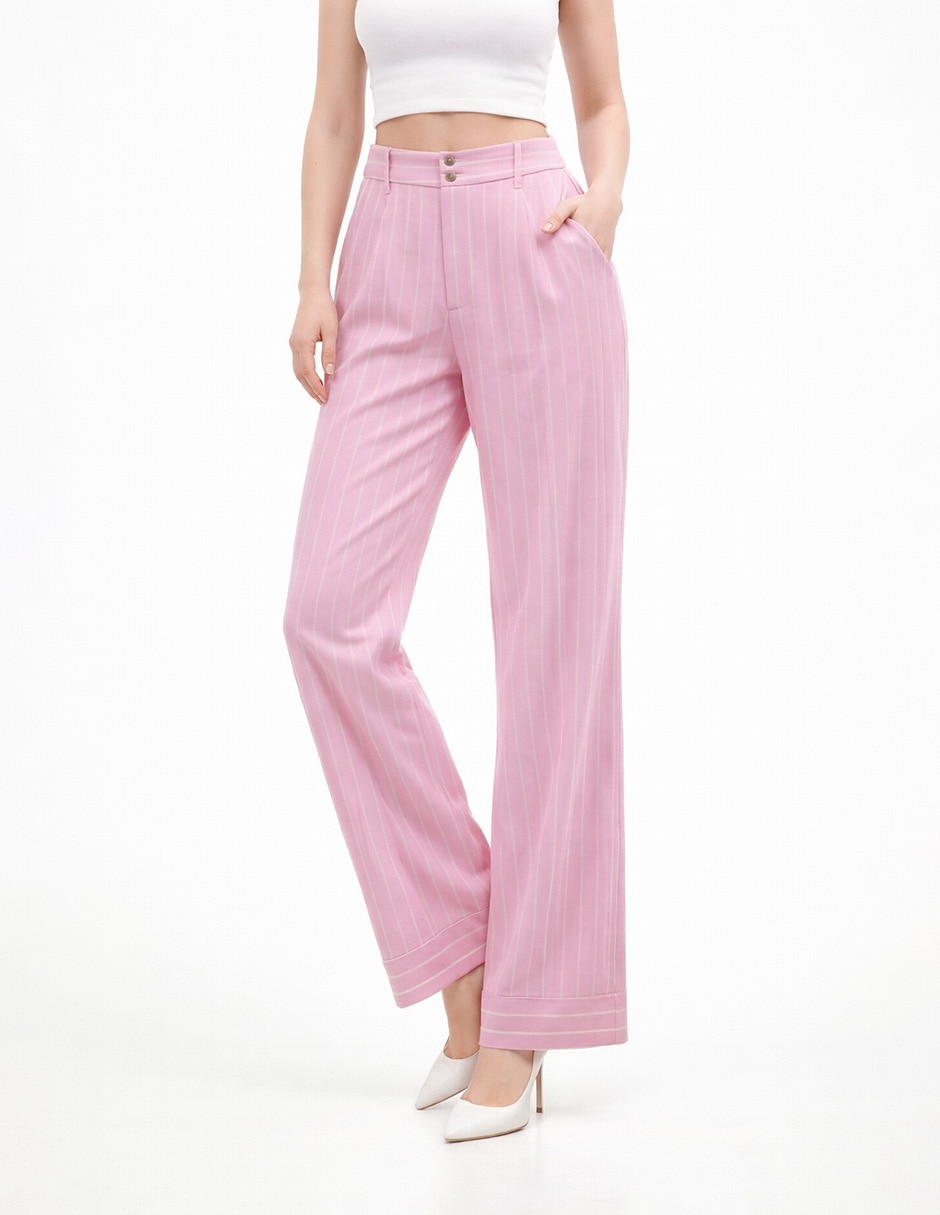 Pantalón chino amplio para mujer