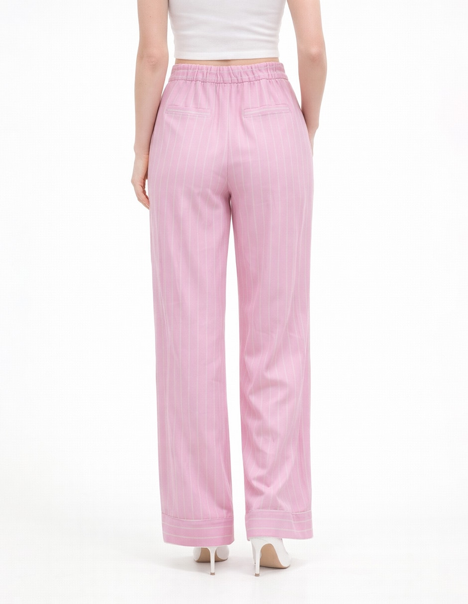 Pantalón chino amplio para mujer