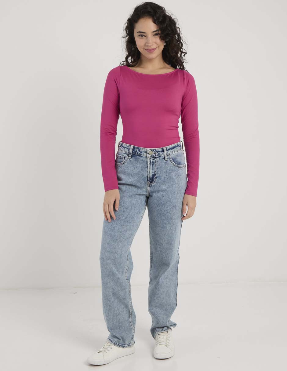 Jeans straight para mujer 5