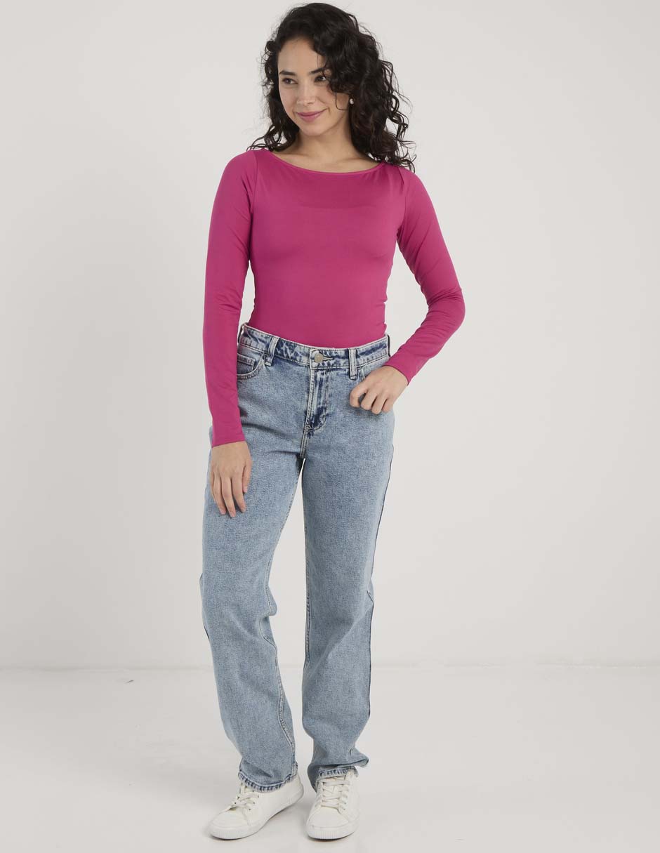 Jeans straight para mujer 4