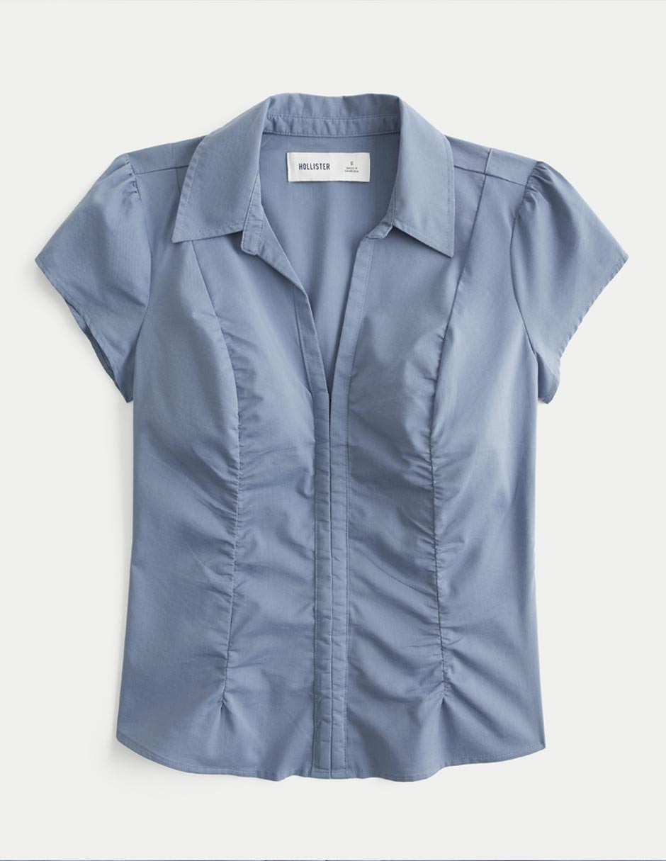 Blusa Hollister manga corta para mujer
