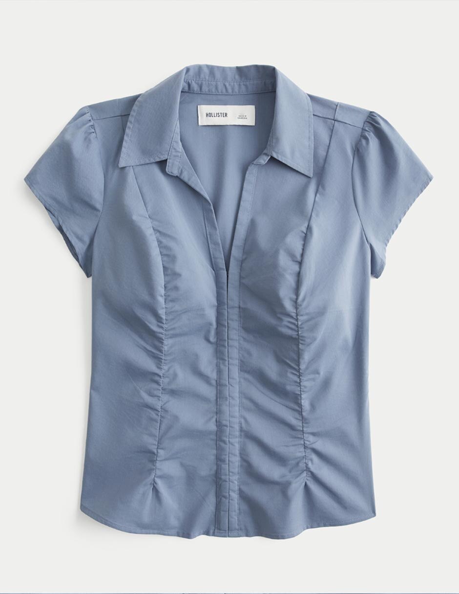 Blusa Hollister manga corta para mujer