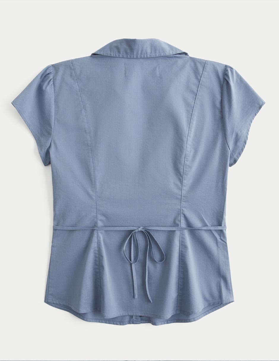 Blusa Hollister manga corta para mujer