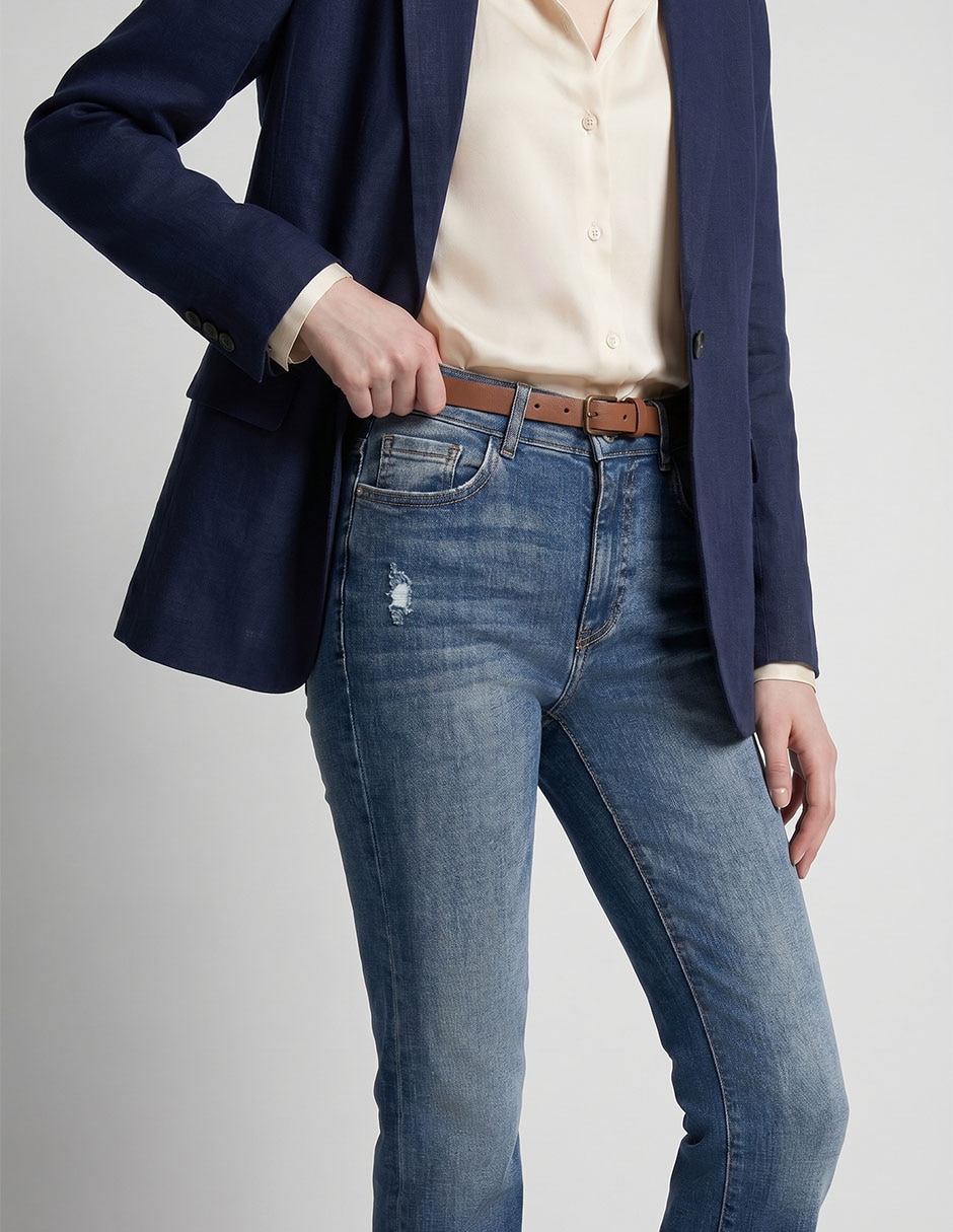 Jeans acampanado para mujer 4