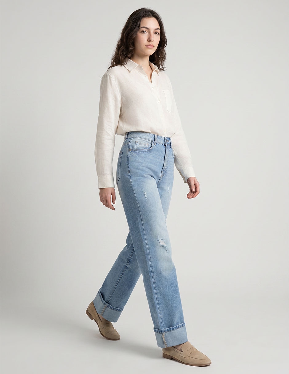 Jeans straight para mujer
