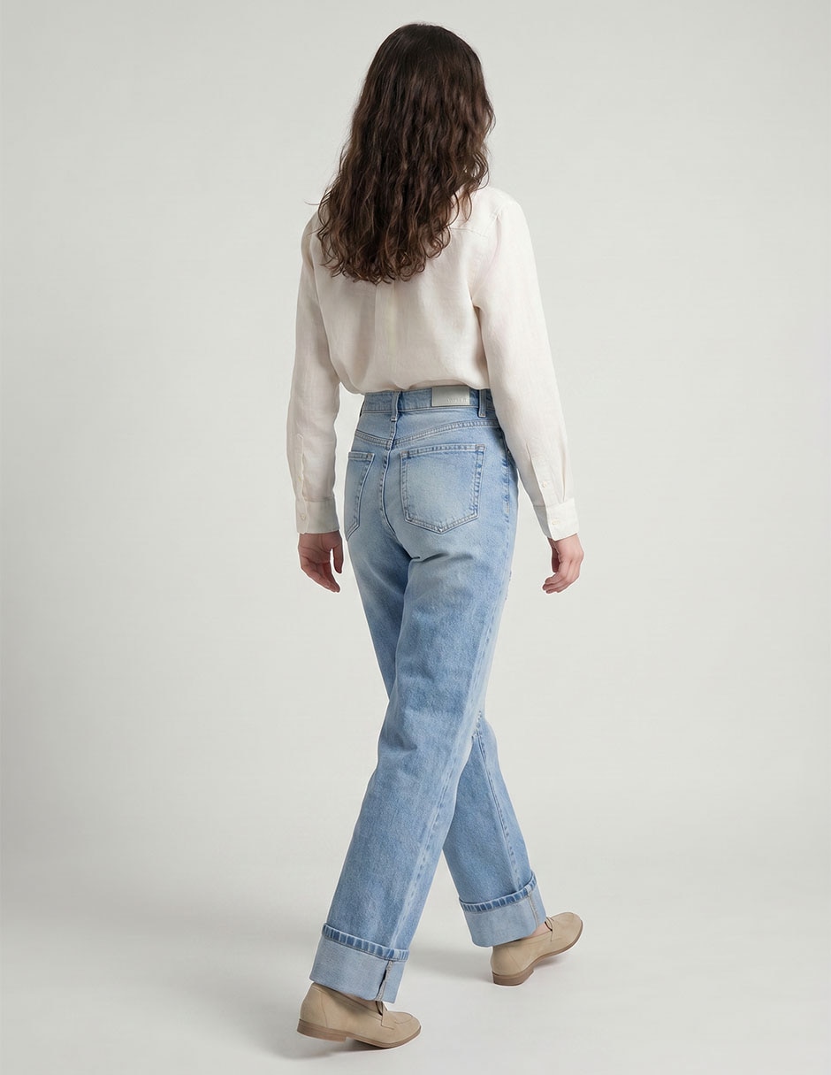 Jeans straight para mujer 2