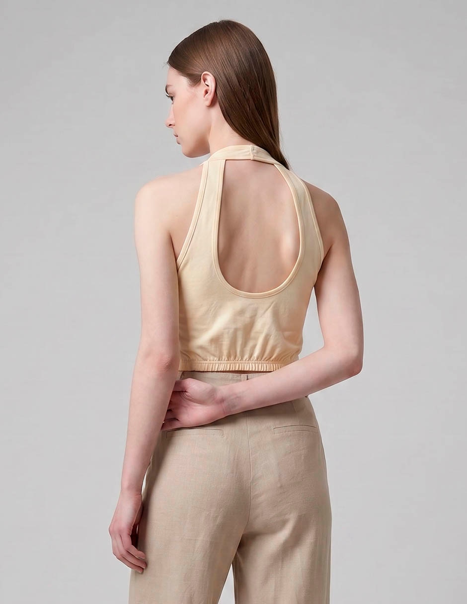 Top cuello redondo escote 2