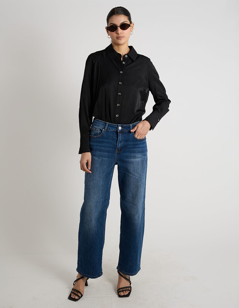 Jeans staight para mujer 2