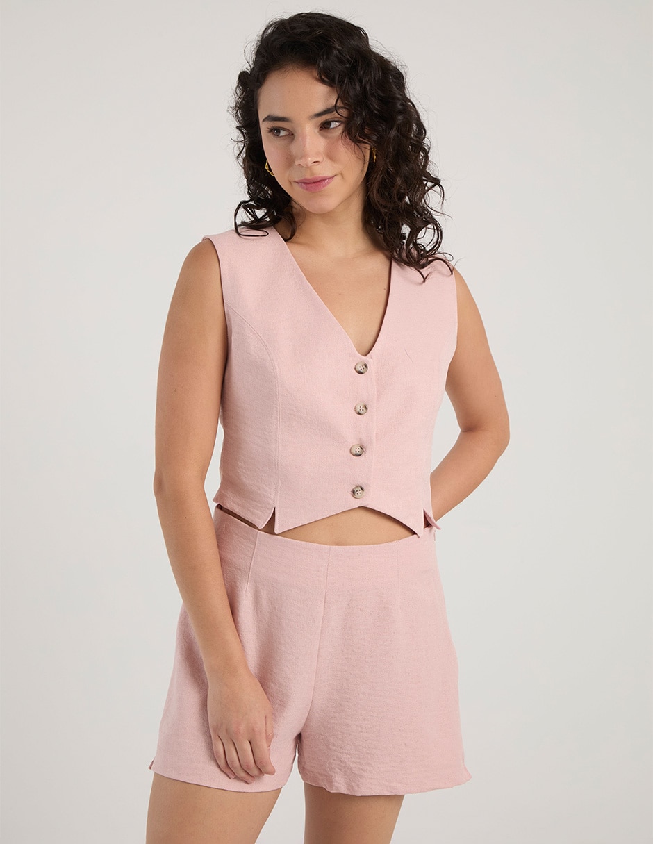 Chaleco Coffee Bean para mujer