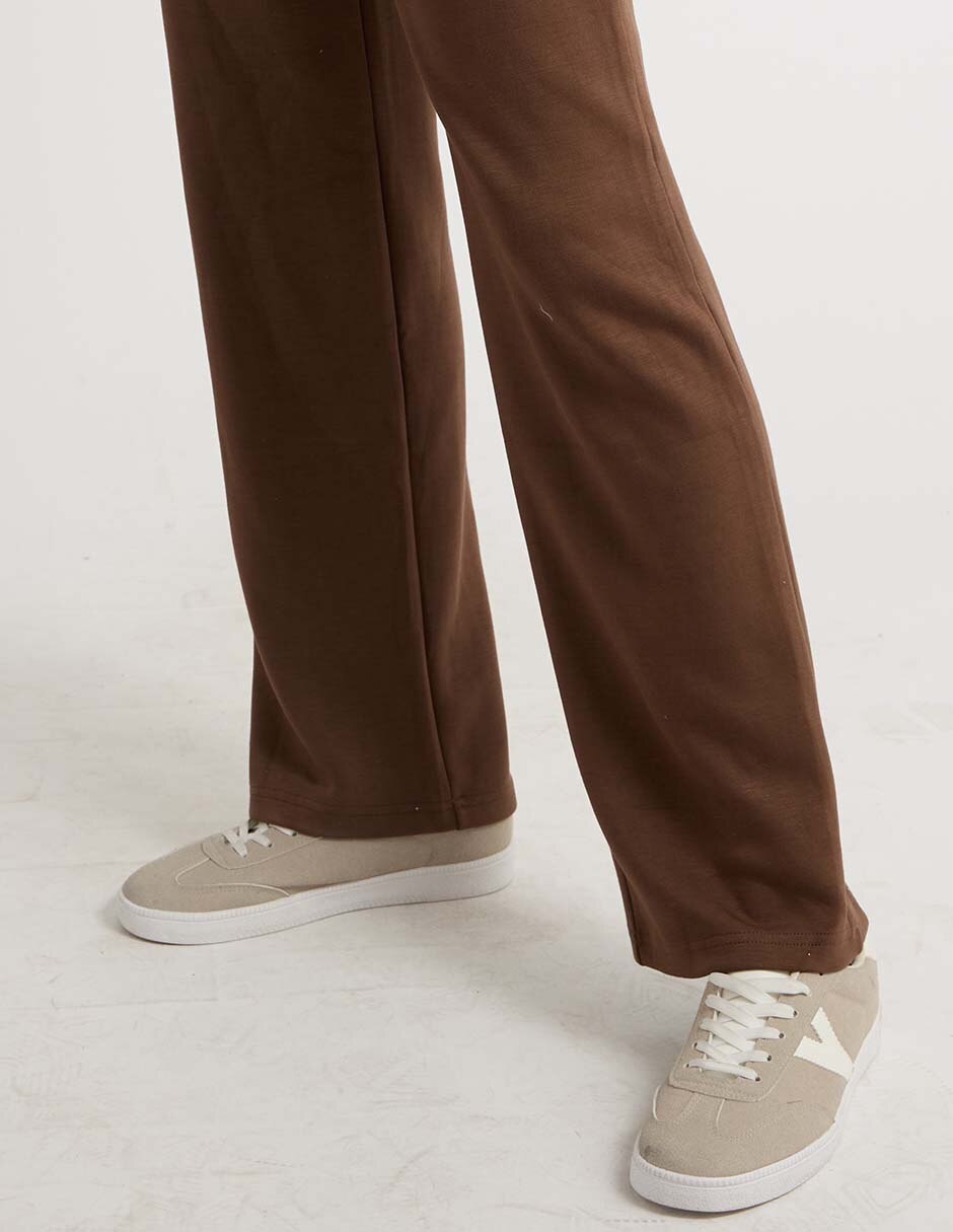 Pants recto con elástico para mujer 4