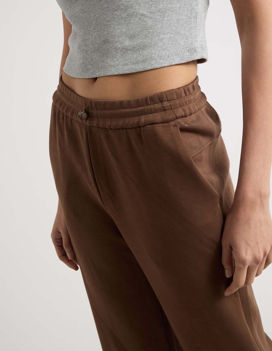 Pants recto con elástico para mujer 5