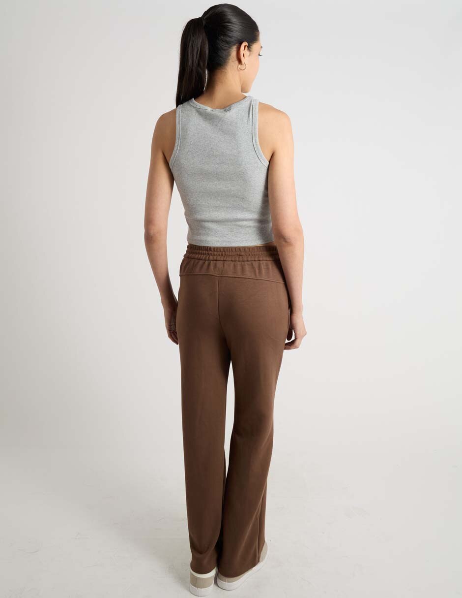 Pants recto con elástico para mujer 6