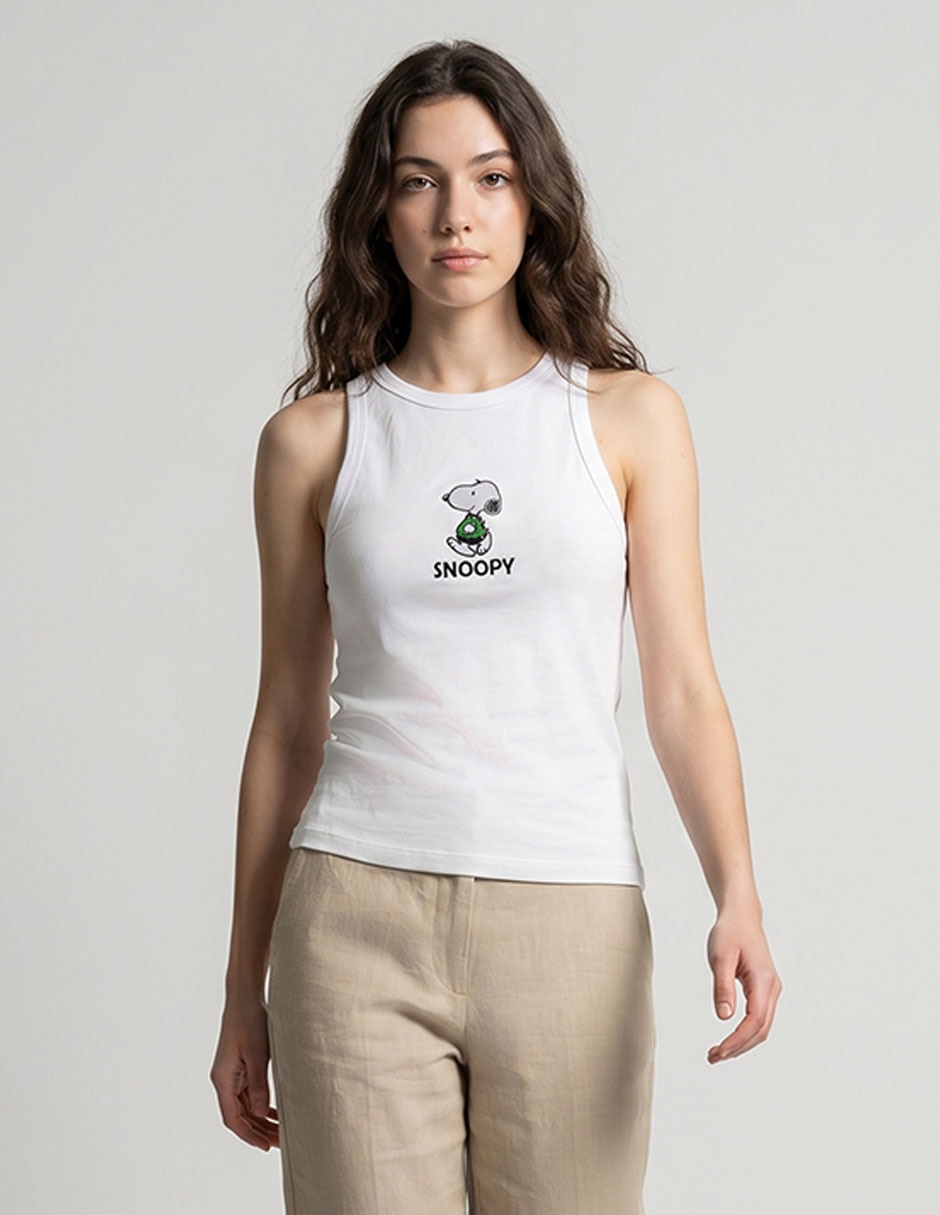 Playera cuello redondo para mujer