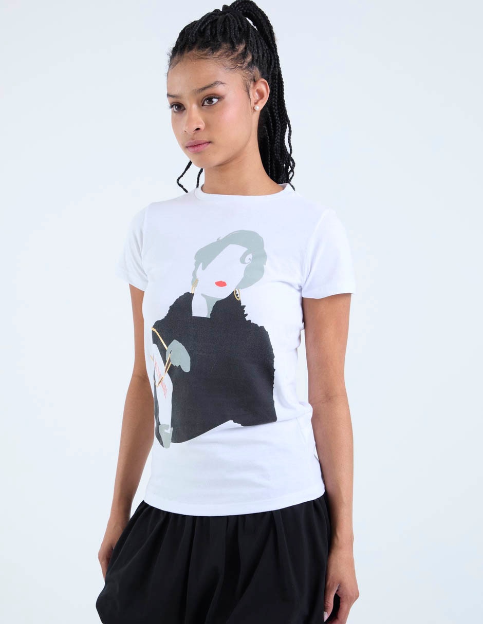 Playera manga corta the devil wears prada cuello redondo para mujer 2
