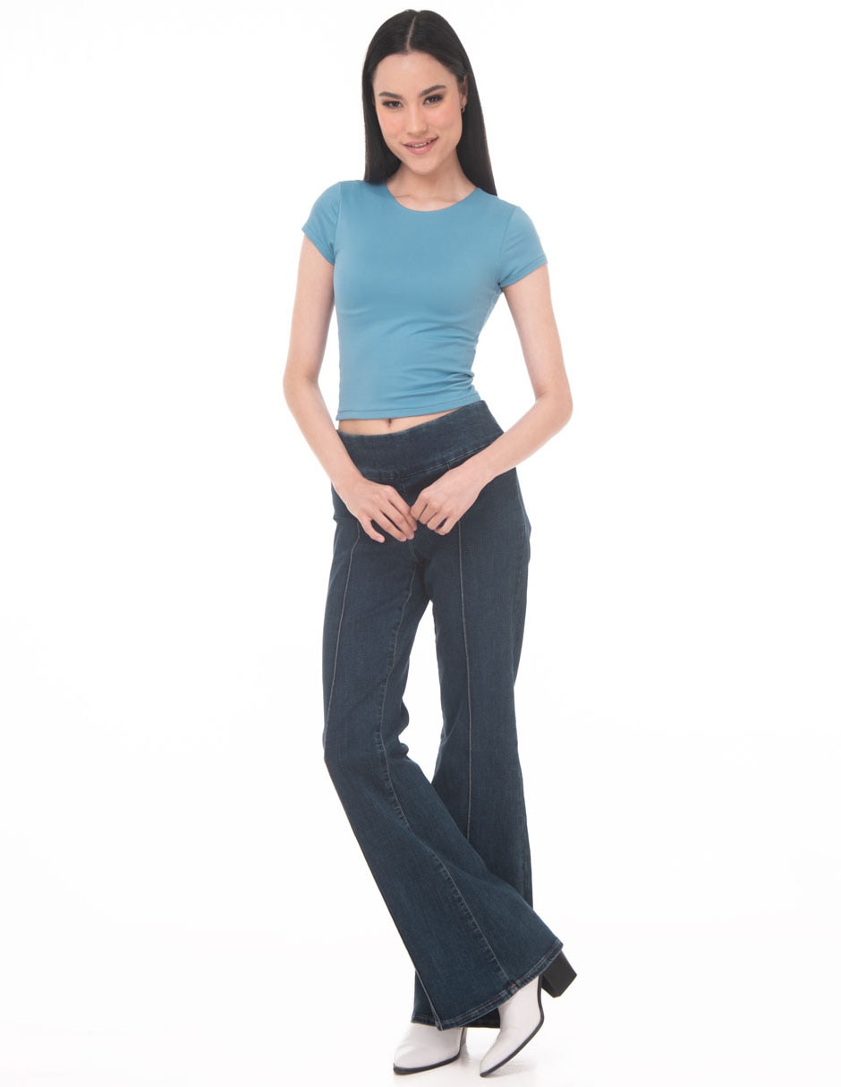 Top Sarah Bustani cuello redondo