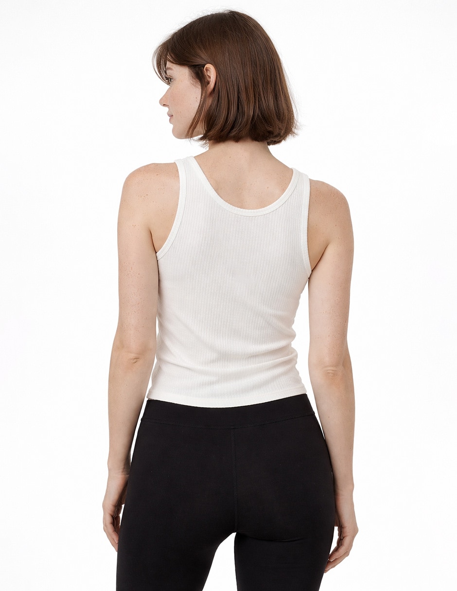Top escote regular tirante ancho 3