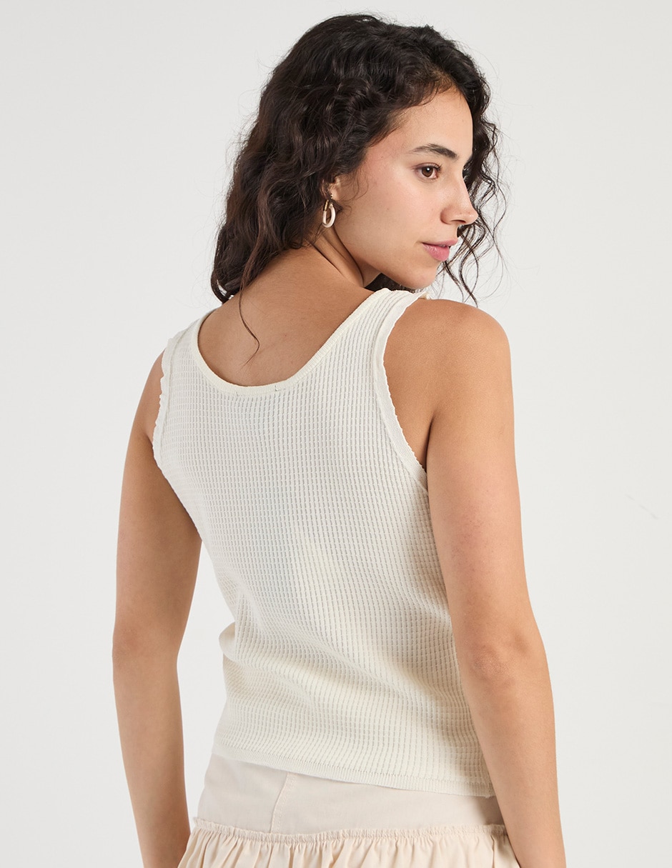 Top cuello redondo tirante ancho 2