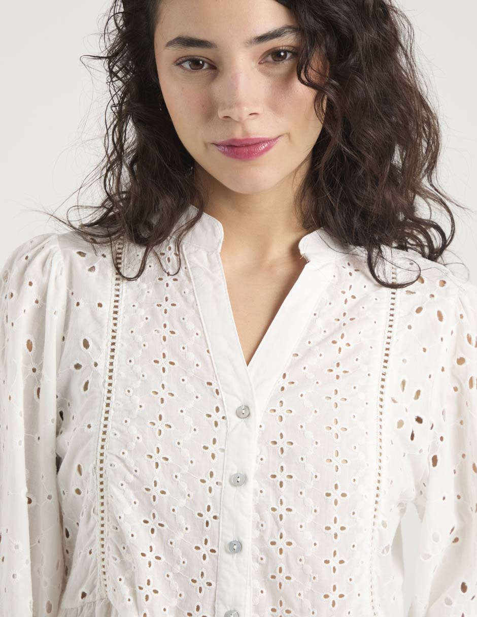 Blusa Biography manga 3/4 para mujer