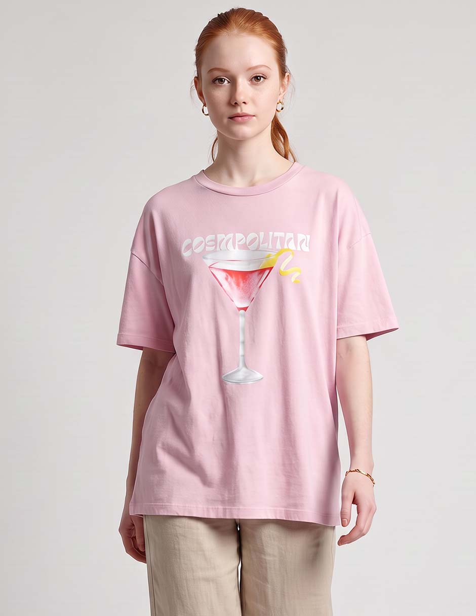 Playera manga corta cuello redondo para mujer Playera manga corta cuello redondo para mujer