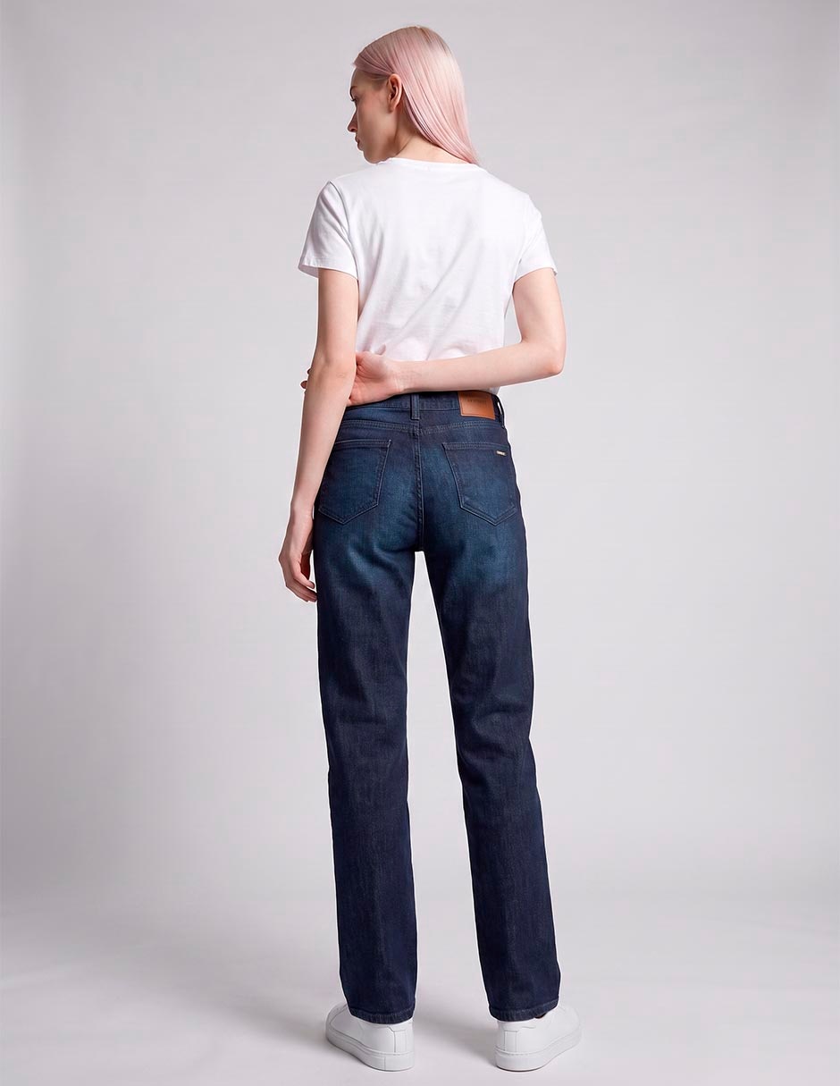 Jeans gy a la cadera para mujer 4