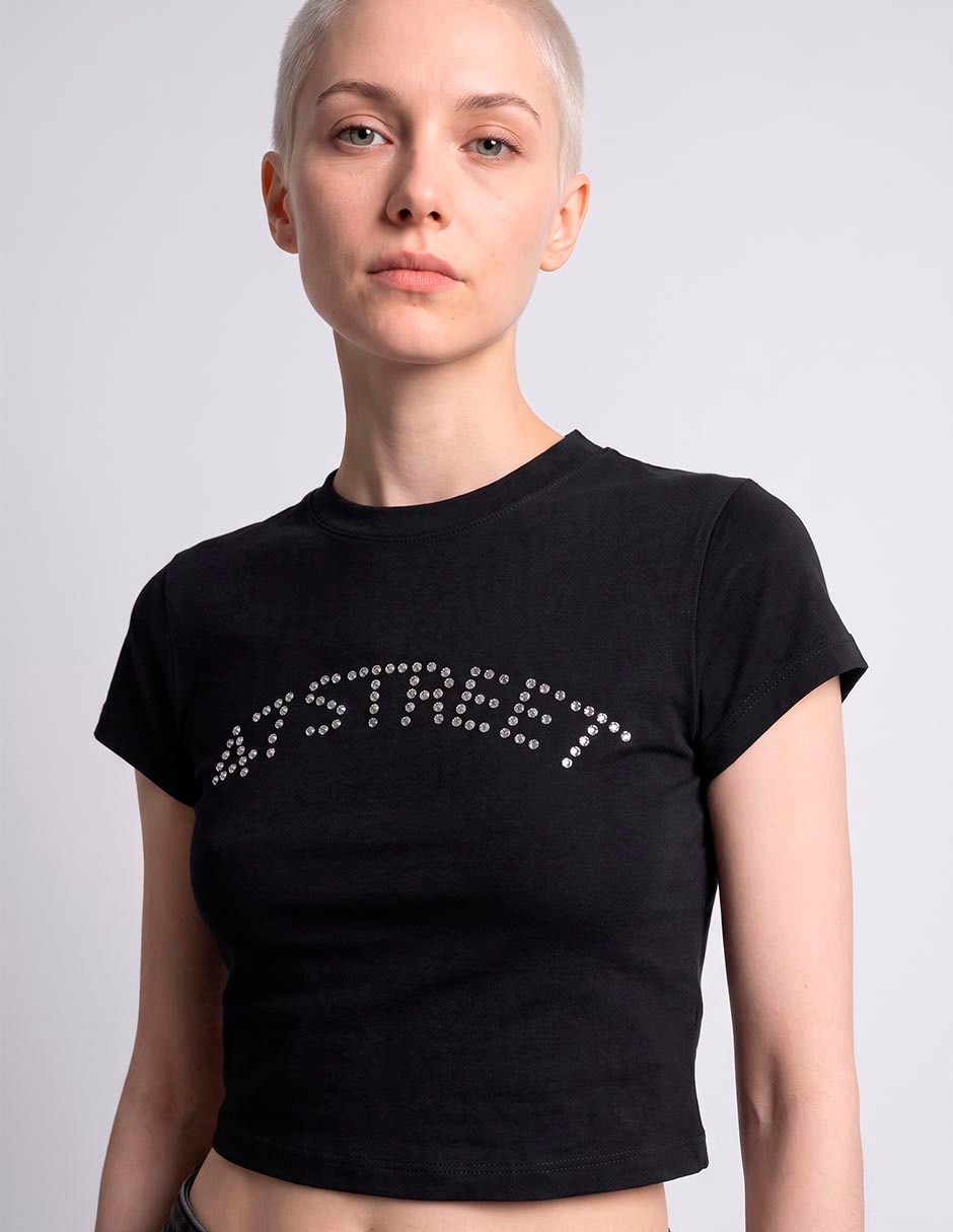 Playera manga corta cuello redondo para mujer 2