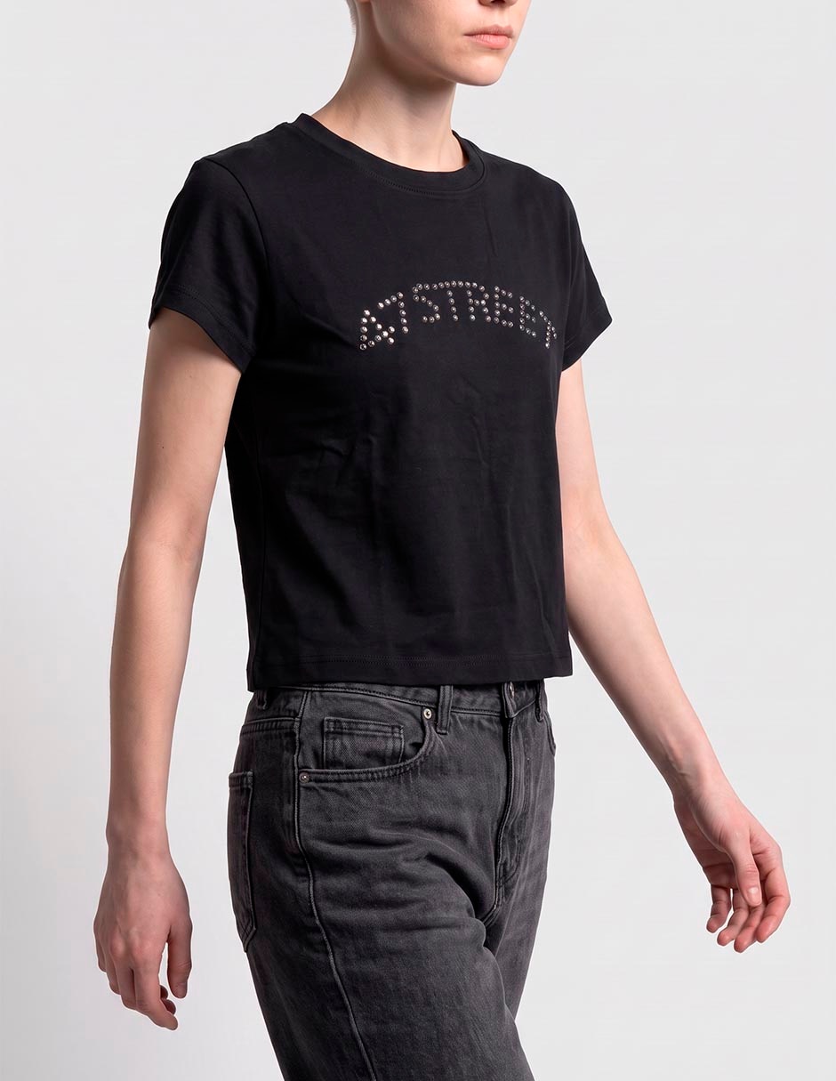 Playera manga corta cuello redondo mujer 3