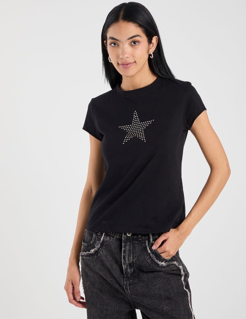 Playera manga corta para mujer