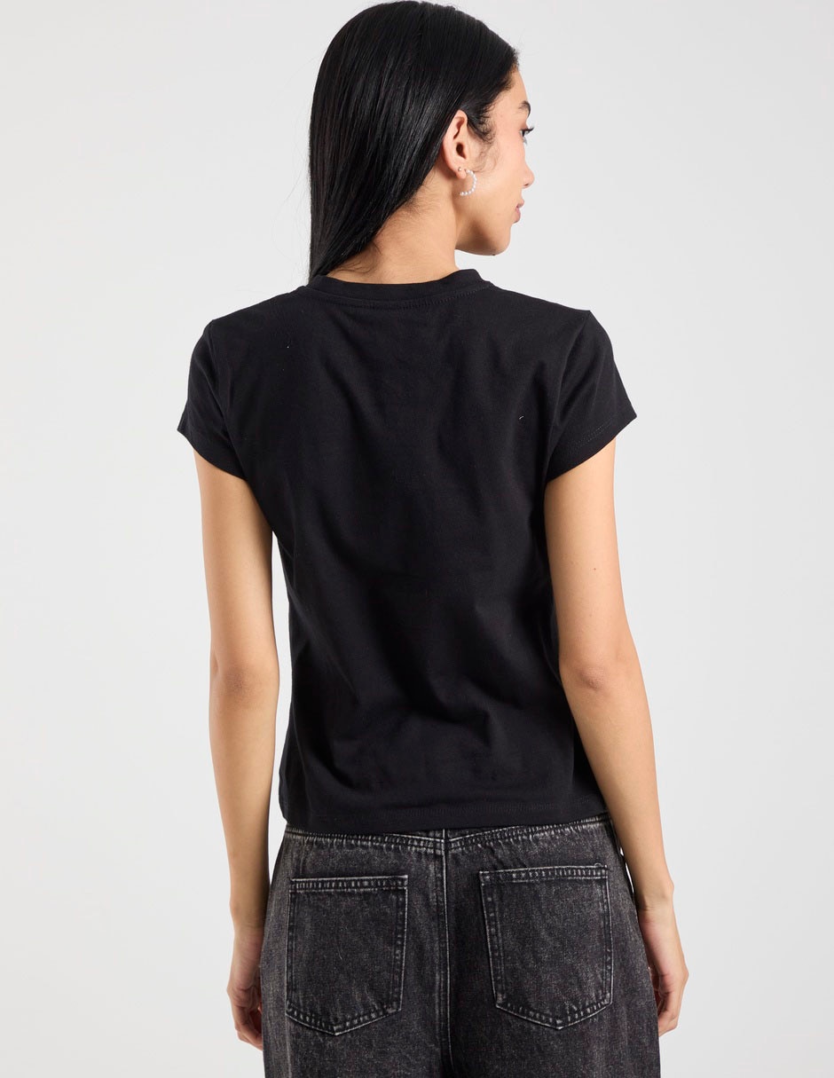 Playera manga corta cuello redondo para mujer 2