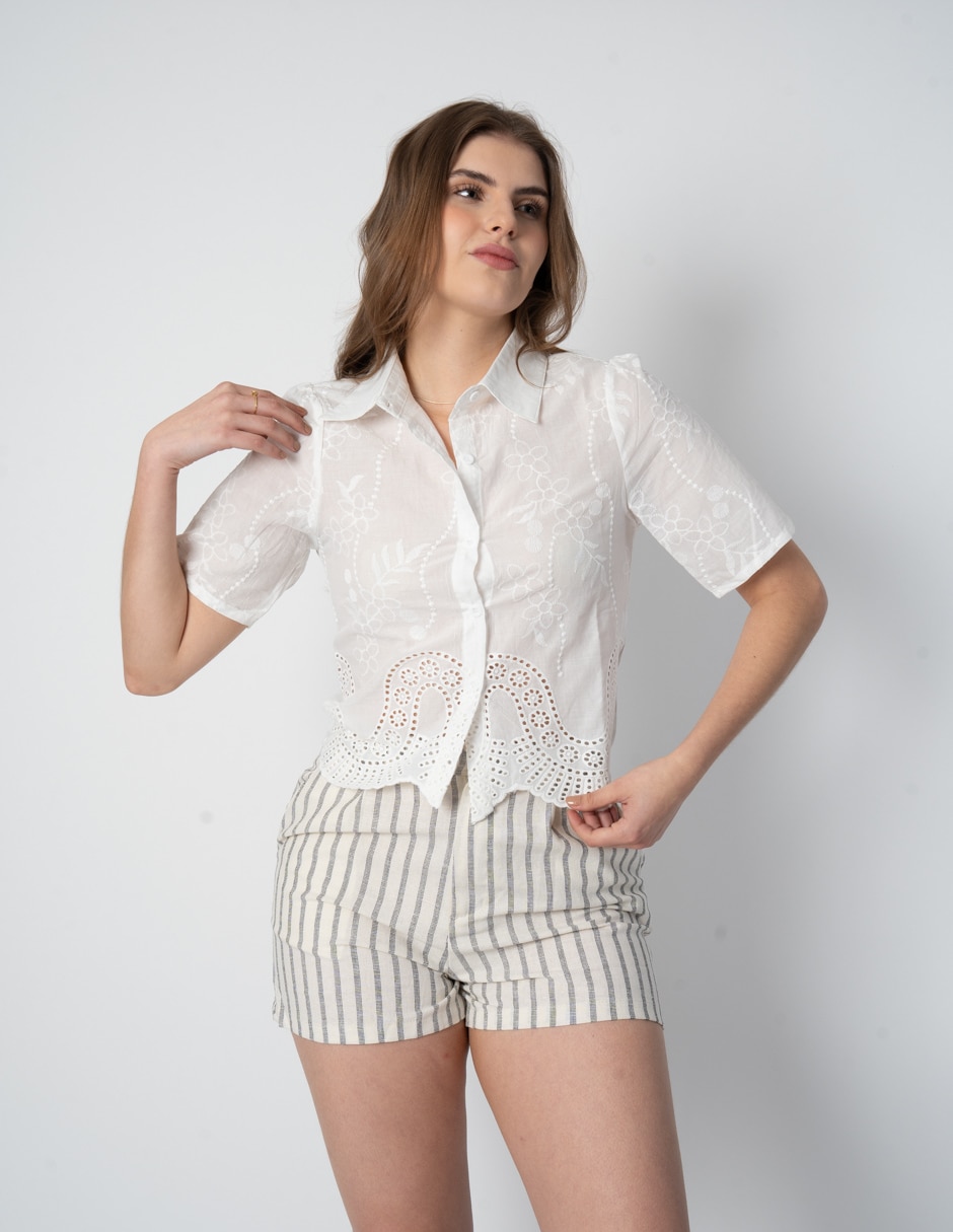 Blusa Salsa manga corta para mujer