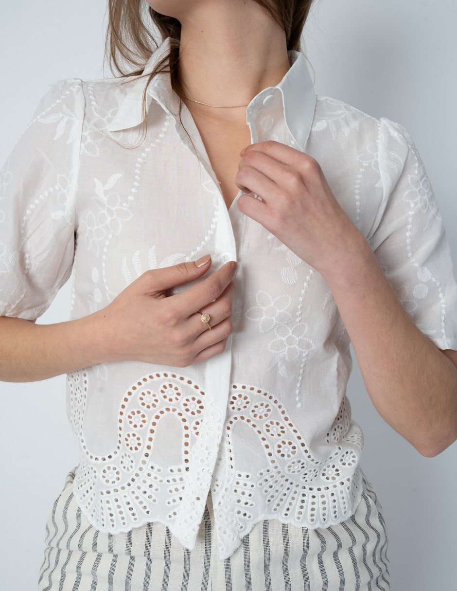 Blusa Salsa manga corta para mujer