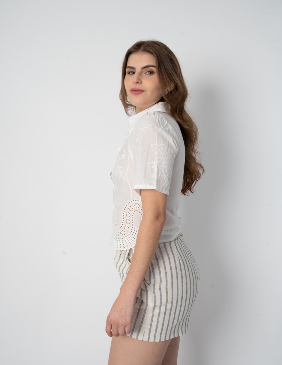 Blusa Salsa manga corta para mujer