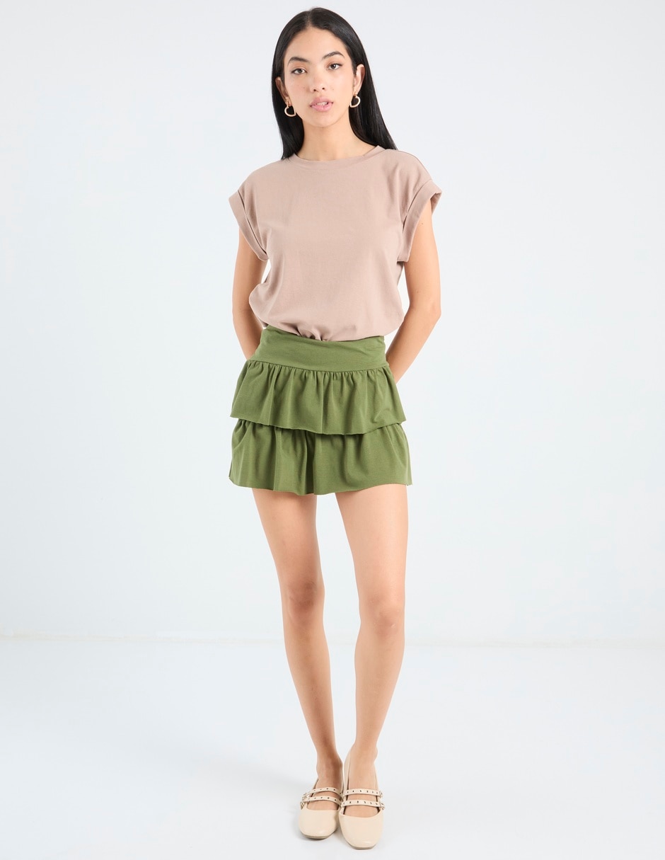 Falda mini a la cintura 2