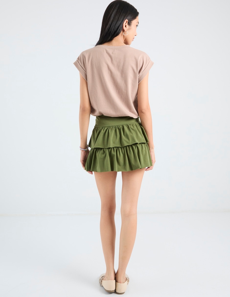 Falda mini a la cintura 6