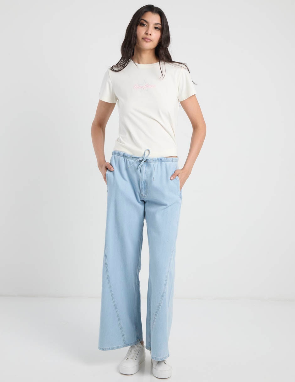 Jeans relaxed wide leg para mujer 2