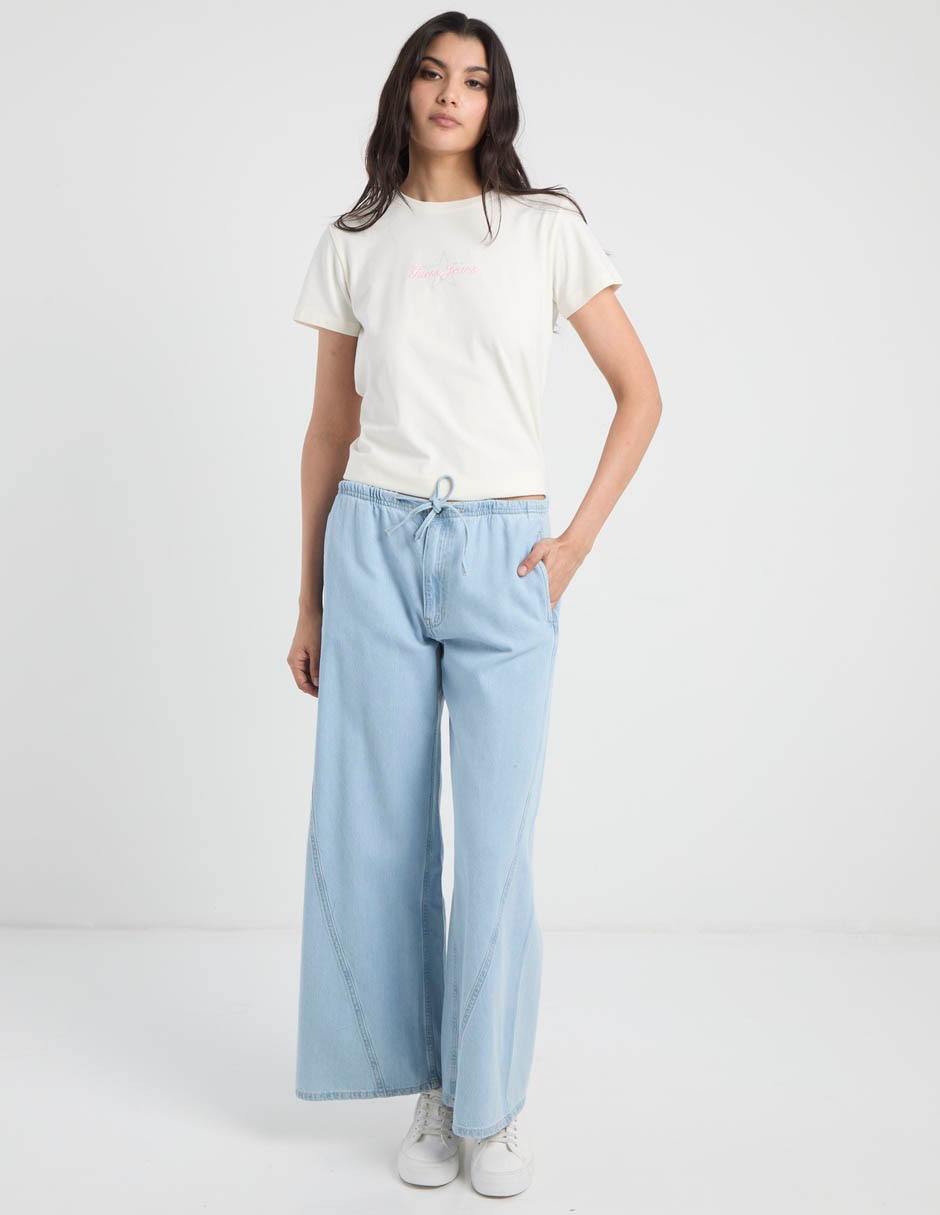 Jeans relaxed wide leg para mujer 3