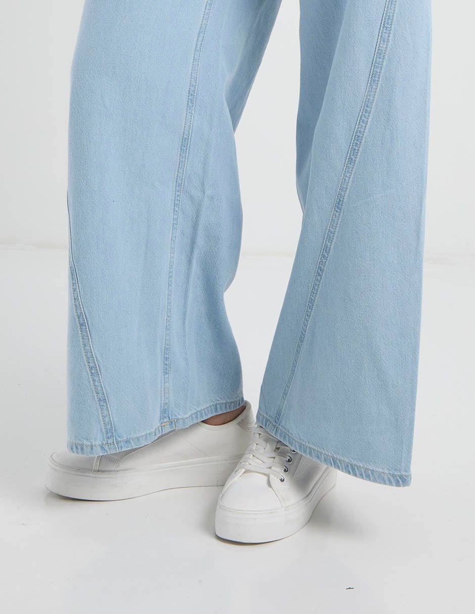 Jeans relaxed wide leg para mujer 5