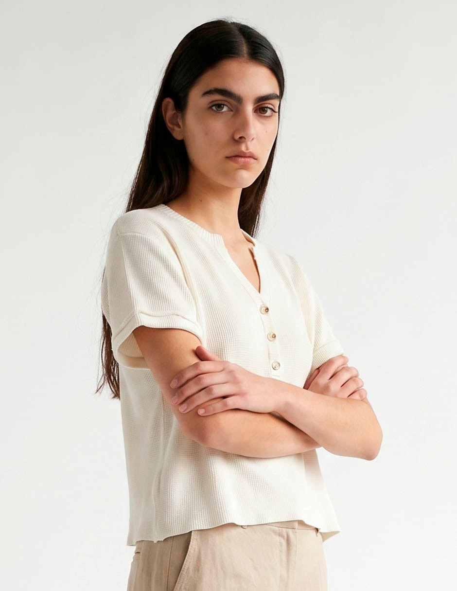 Blusa manga corta para mujer 1