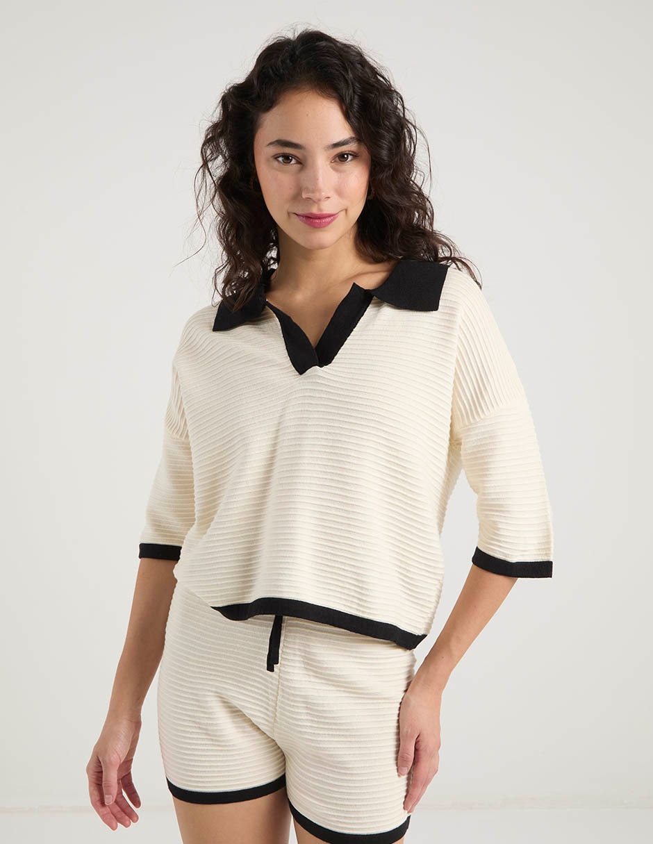 Blusa manga 3/4 para mujer