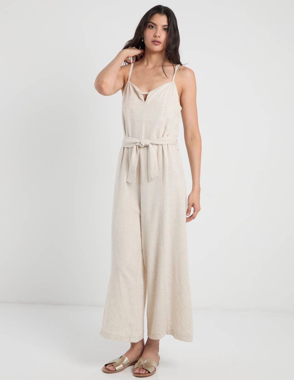 Jumpsuit coffee bean casual para mujer